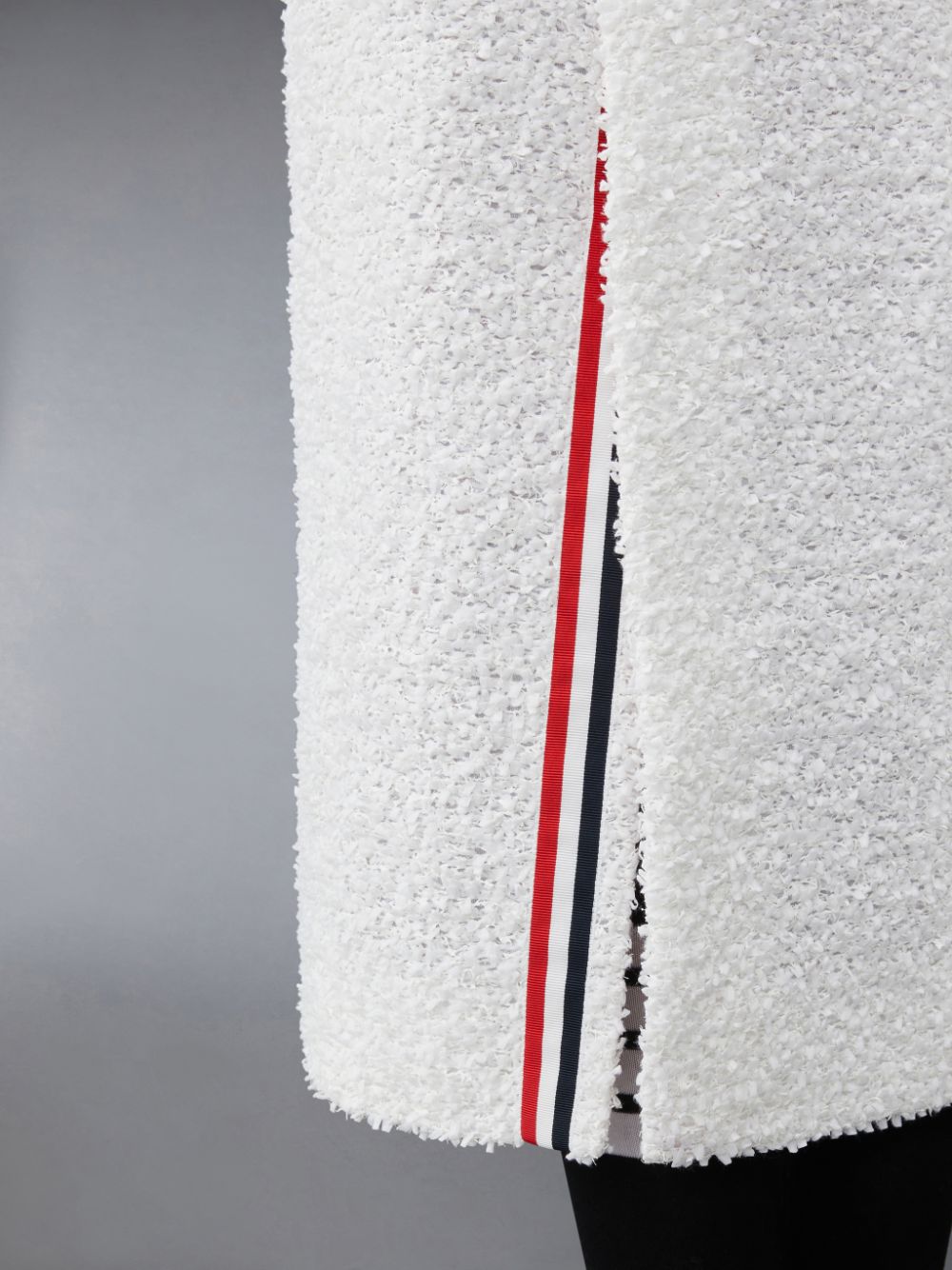 Women Thom Browne EYELASH TWEED LOW WAIST 4-BAR Skirts White | PRG99I47509