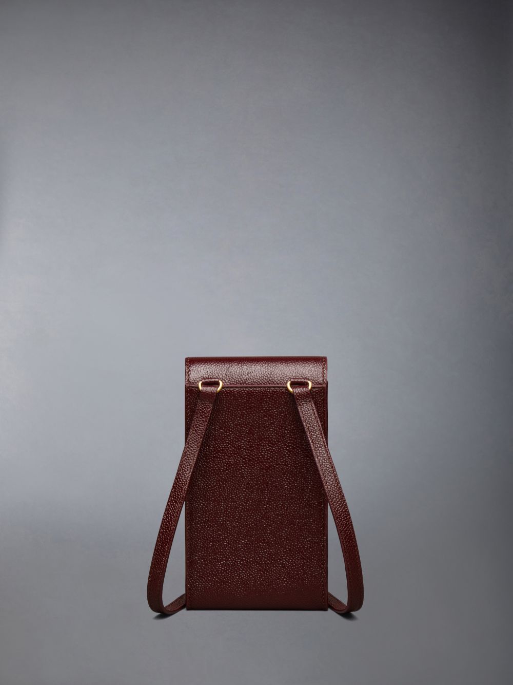 Women Thom Browne Lucido Leather Phone Holder Crossbody Bags Red | ZHX45Y30389