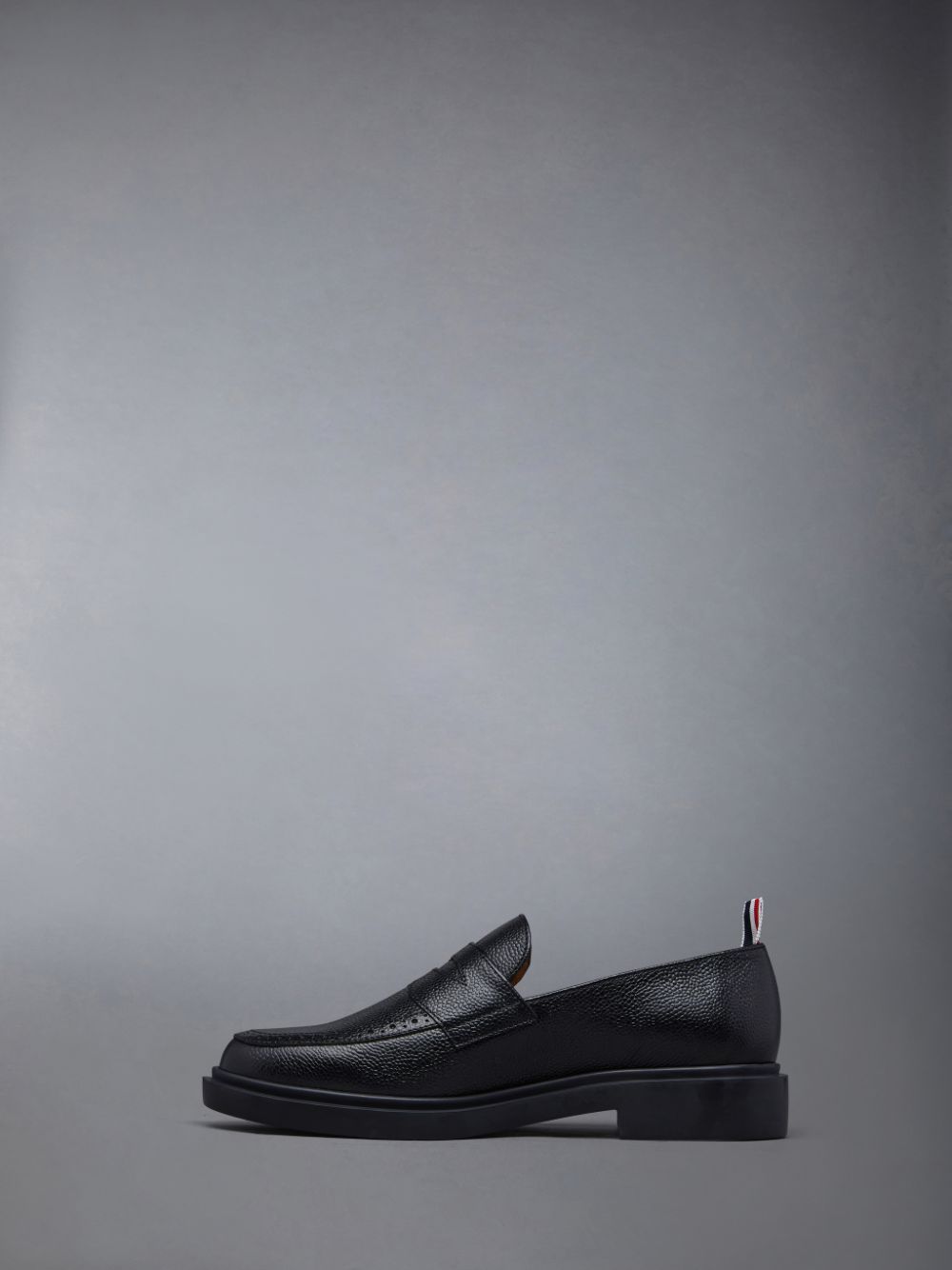 Women Thom Browne Pebble Grain Penny Loafers Black | MVO28X53562