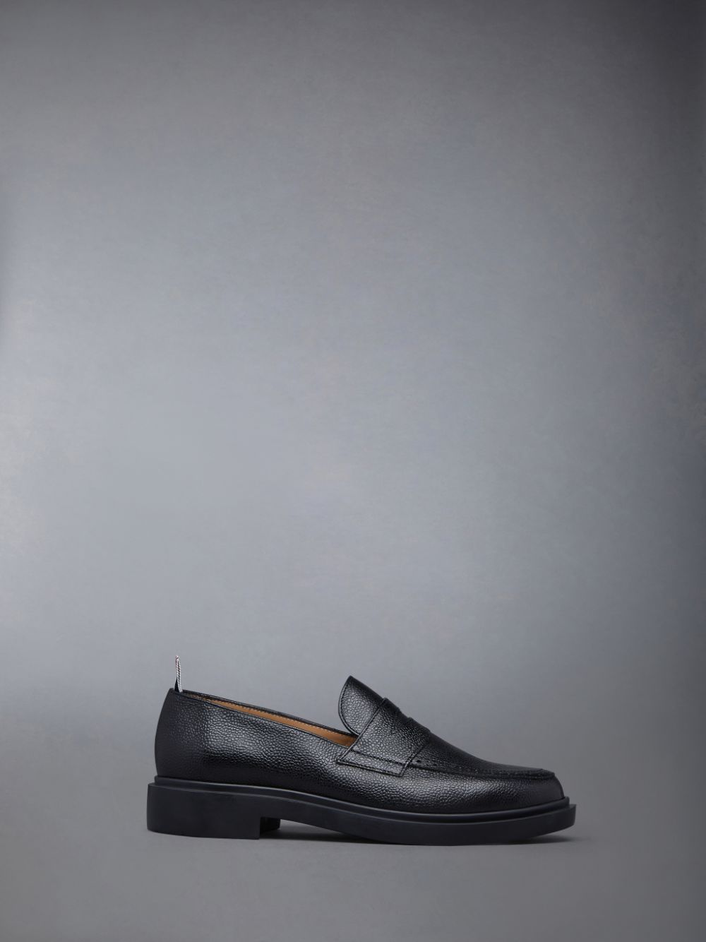Women Thom Browne Pebble Grain Penny Loafers Black | MVO28X53562