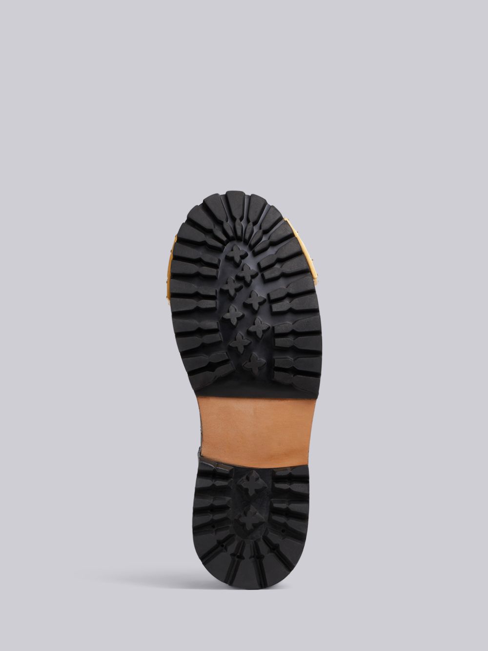 Women Thom Browne RWB-detail Vitello hiking Boots Black | UPN78J18678