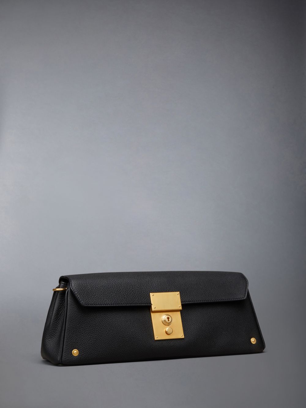 Women Thom Browne Soft Pebble Grain Mrs.uette Clutch Bags Black | KNB24N00880
