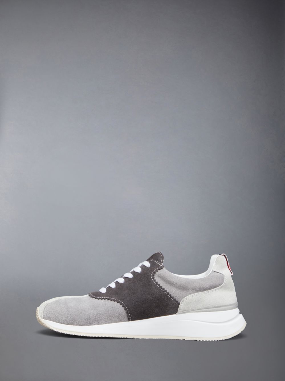 Women Thom Browne Suede Sprinter Sneakers Grey | YPT74H67145