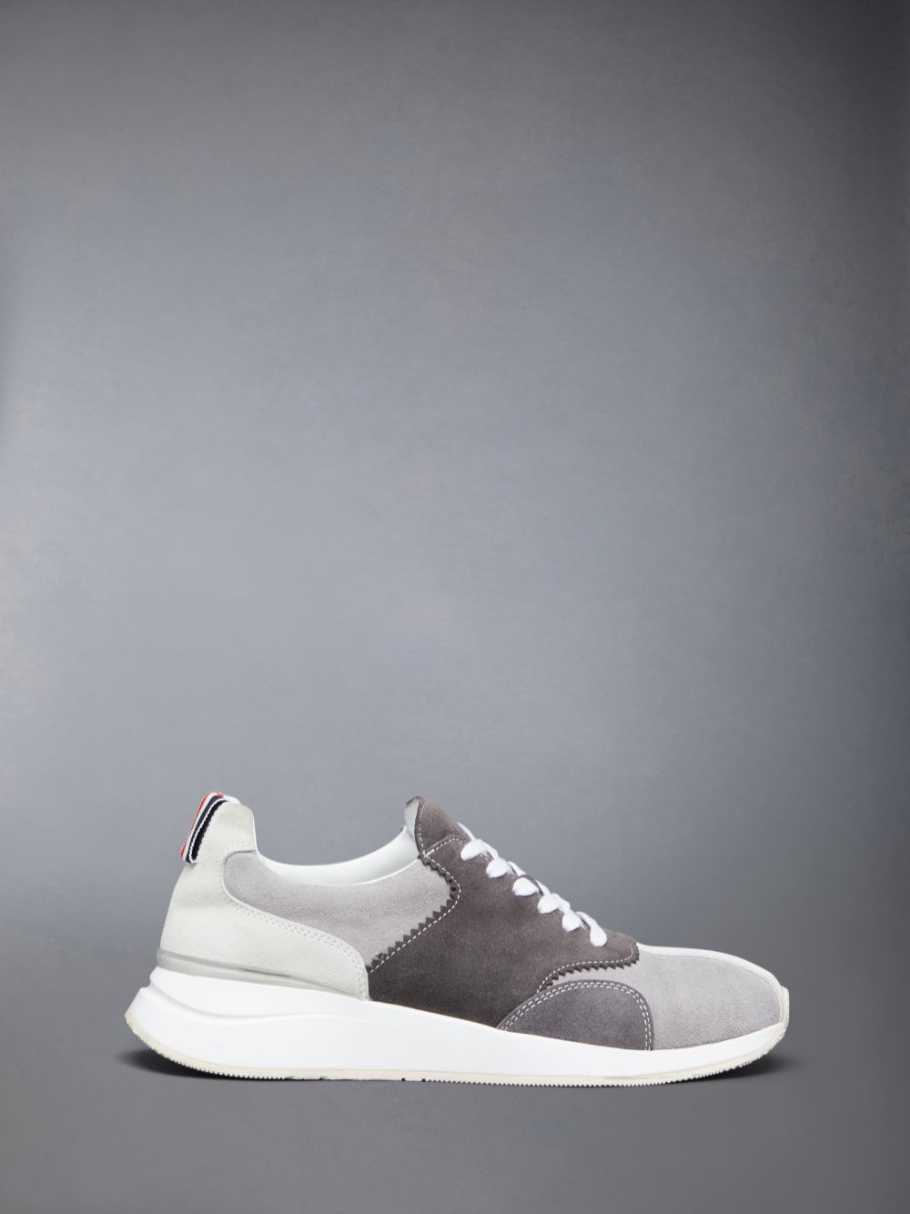 Women Thom Browne Suede Sprinter Sneakers Grey | YPT74H67145
