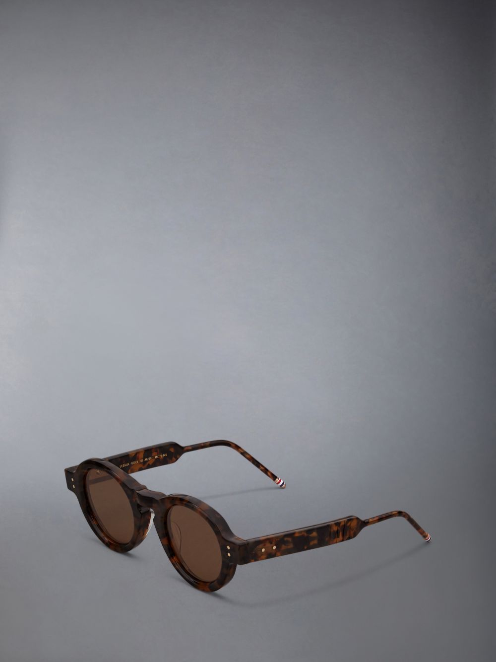 Women Thom Browne Tokyo Tortoise Acetate Round Sunglasses Brown | JYQ36B96879