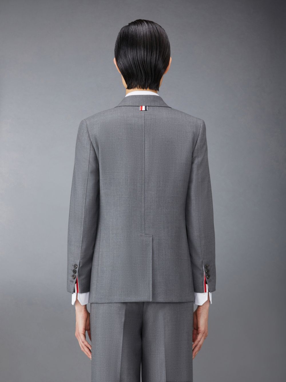 Women Thom Browne Twill Sack Sport Coats Grey | BLX86T69943