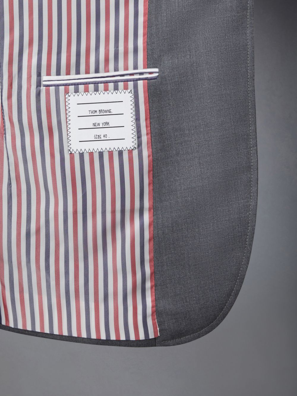 Women Thom Browne Twill Sack Sport Coats Grey | BLX86T69943