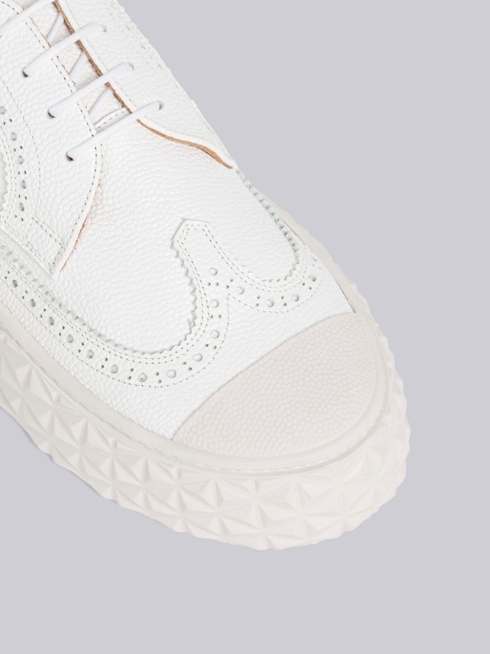 Women Thom Browne Vitello Calf Longwing Collegiate Low Top Sneakers White | PHN94Z65920