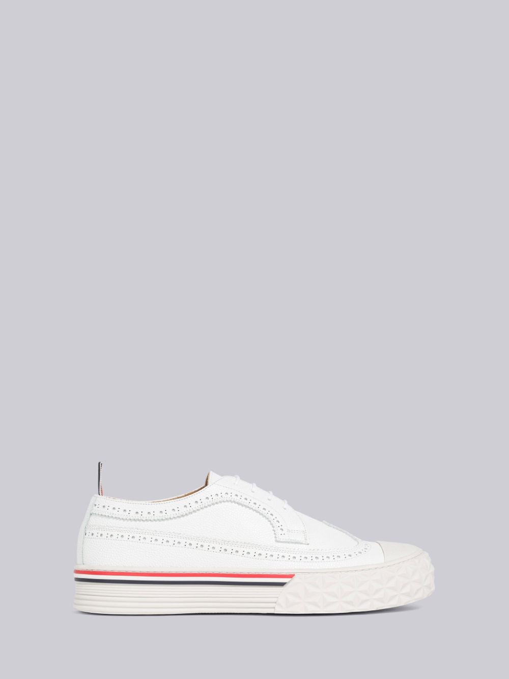 Women Thom Browne Vitello Calf Longwing Collegiate Low Top Sneakers White | PHN94Z65920